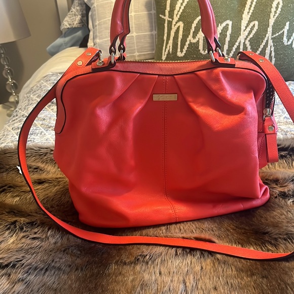 Coral pink orange Kate Spade purse - Picture 5 of 5